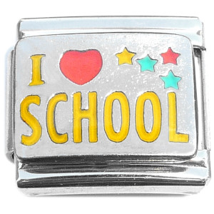 I Love School Teacher Student Italian Charm I Love School Teacher Student Italian Charm