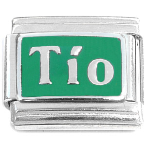 Tio Spanish Uncle on Green Italian Charm