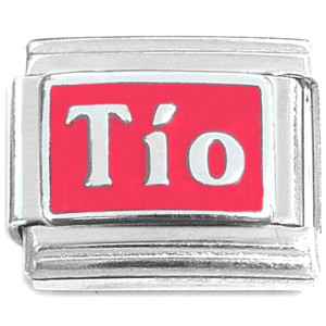 Tio Spanish Uncle on Red Italian Charm