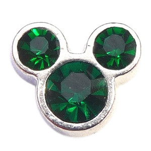 Mouse Ears May Floating Locket Charm