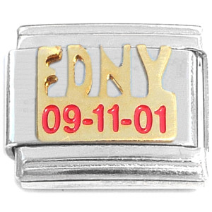 Fire Department New York September 11 Italian Charm Fire Department New York September 11 Italian Charm