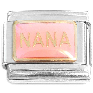 Nana on Pink Italian Charm Nana on Pink Italian Charm