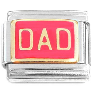 Dad Red Italian Charm Dad Red Italian Charm