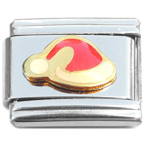 Red Christmas Santa Elf Hat Italian Charm Red Christmas Santa Elf Hat Italian Charm