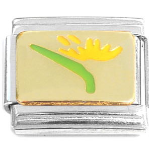 Flower Blooming Bird of Paradise Italian Charm Flower Blooming Bird of Paradise Italian Charm