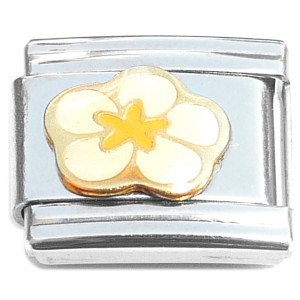 Cute White Flower Italian Charm Cute White Flower Italian Charm