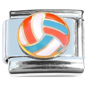 Colorful Volleyball Ball Italian Charm