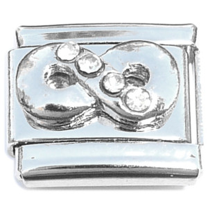 Infinity Sign Forever Bling Italian Charm