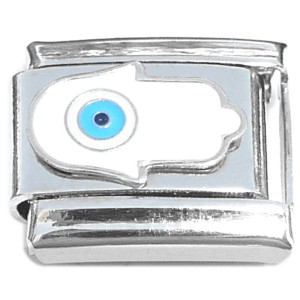 Hamsa Hand All Knowing Evil Eye Italian Charm Hamsa Hand All Knowing Evil Eye Italian Charm