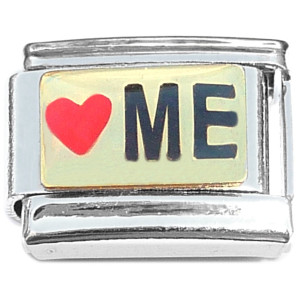 Love Me Red Heart Italian Charm