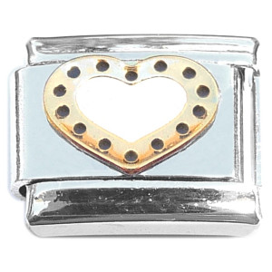 Cute Heart Polka Dots Italian Charm Cute Heart Polka Dots Italian Charm