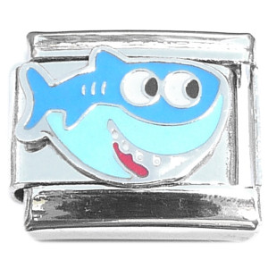 Cute Shark Baby or Daddy Italian Charm Cute Shark Baby or Daddy Italian Charm