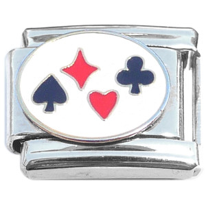 Playing Card Suits Clubs Diamonds Hearts Spades Italian Charm Playing Card Suits Clubs Diamonds Hearts Spades Italian Charm