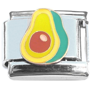 Cute Avocado and Pit Italian Charm