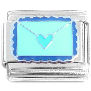Love Letter Envelope Heart Italian Charm Love Letter Envelope Heart Italian Charm