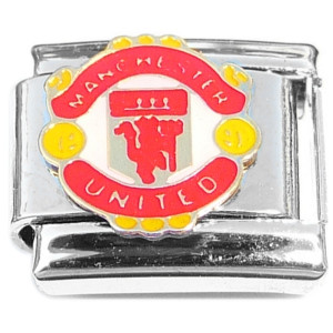 Manchester United Soccer Logo Italian Charm