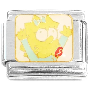 Lisa Simpson Cartoon Italian Charm