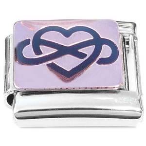 Infinity Heart Rosegold Italian Charm Infinity Heart Rosegold Italian Charm