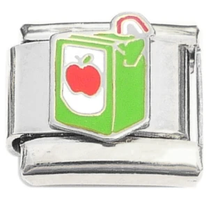 Apple Juice Box Drink Italian Charm