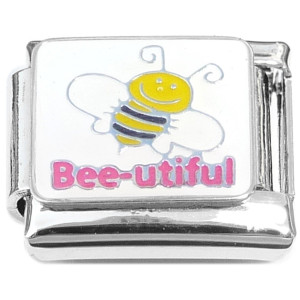 Bee utiful Beautiful Smiling Bee Italian Charm Bee utiful Beautiful Smiling Bee Italian Charm