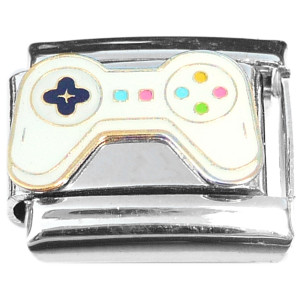 Colorful Video Game Controller Italian Charm