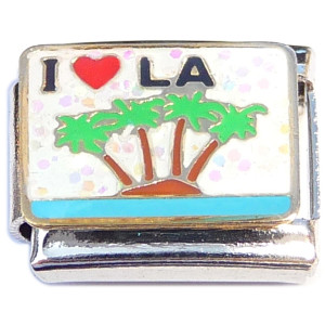 I Love LA Los Angeles Palm Trees Ocean Italian Charm I Love LA Los Angeles Palm Trees Ocean Italian Charm