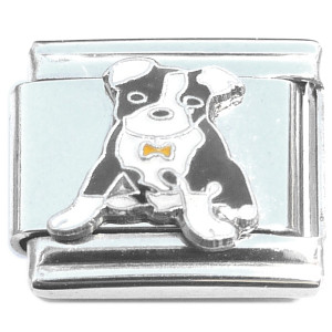 Boston Terrier Cute Puppy Dog Italian Charm Boston Terrier Cute Puppy Dog Italian Charm
