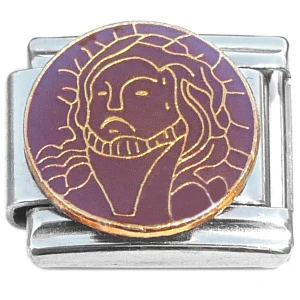 Jesus Circle Medallion Italian Charm