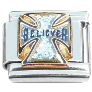Believer Cross Italian Charm Believer Cross Italian Charm