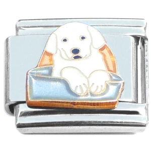 Puppy Dog Labrador or Golden Retriever Italian Charm