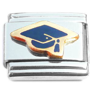 Black Graduation Cap Education Student Italian Charm Black Graduation Cap Education Student Italian Charm