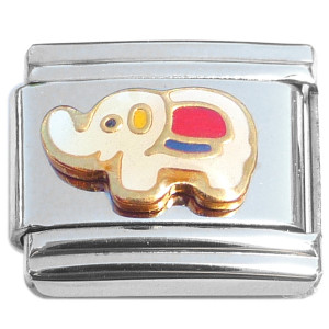 Cute Little Elephant Red Italian Charm Cute Little Elephant Red Italian Charm