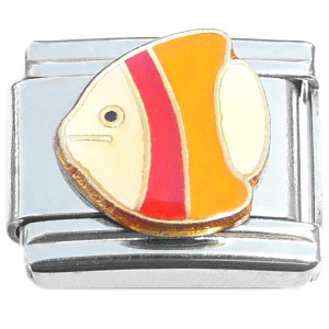 Cute Fish Red Orange Italian Charm Cute Fish Red Orange Italian Charm