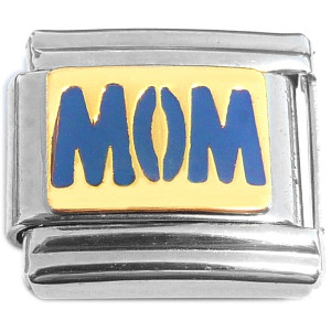 Mom Blue for Mother Italian Charm Mom Blue for Mother Italian Charm