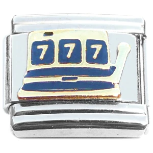 Slot Machine Triple Sevens Black Italian Charm