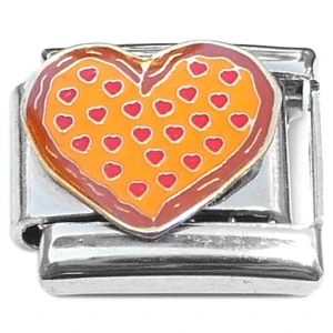 Pepperoni Heart Pizza Love Italian Charm
