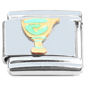 Cocktail Glass Drink Blue Italian Charm Cocktail Glass Drink Blue Italian Charm