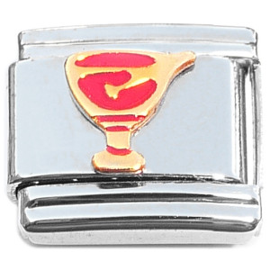 Cocktail Glass Drink Red Italian Charm Cocktail Glass Drink Red Italian Charm