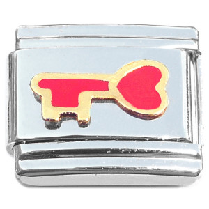 Key to My Heart Red Italian Charm Key to My Heart Red Italian Charm