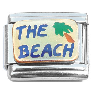 Palm Tree The Beach Blue Italian Charm