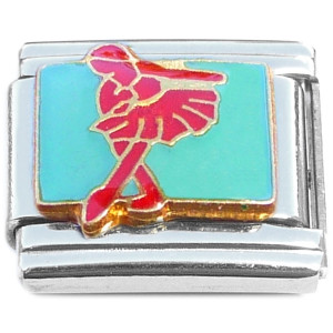 Girl Dancer Red Italian Charm Girl Dancer Red Italian Charm