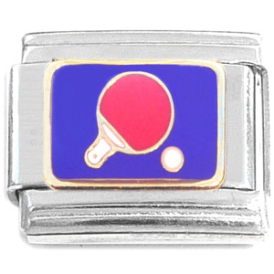 Ping Pong Game Paddle Ball Italian Charm