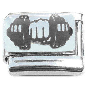Weight Lifting Dumbbell Exercise Italian Charm Weight Lifting Dumbbell Exercise Italian Charm