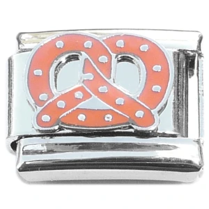Salted Pretzel Knot Italian Charm