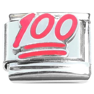 One Hundred Points 100 Emoji Italian Charm