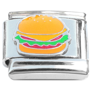 Hamburger Burger Cheese Tomato Lettuce Italian Charm