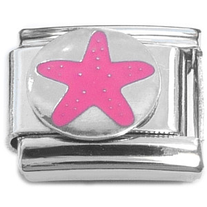 Sanddollar Pink Ocean Sand Dollar Italian Charm