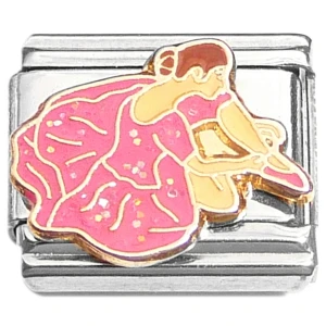Pink Shoes Dress Dancer Italian Charm