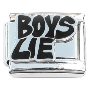 Boys Lie Black Italian Charm