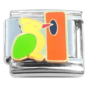 Woodpecker Bird and Tree Italian Charm